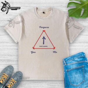 Premium The Purpose You Me Distance washed t-shirt in soft fabric, featuring a stylish design for casual wear.