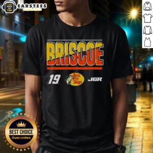 Alt Text: Awesome Chase Briscoe 2025 Bass Pro Name And Number 19 T-Shirt featuring bold graphics and vibrant colors.