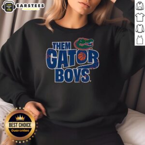 Awesome Florida Basketball Gator Boys Sweatshirt featuring vibrant colors and a sporty design perfect for fans.