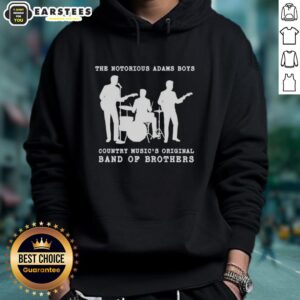 Silhouette hoodie featuring the Adams Boys, original country music band of brothers, showcasing their iconic style.