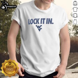 Alt Text: Original West Virginia Mountaineers 2026 Lock It In T-Shirt featuring bold graphics and team colors for fans.