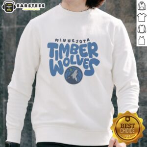 Awesome Minnesota Timberwolves Bubble Sweatshirt featuring team logo and stylish design for fans and players alike.