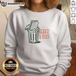 Alt Text: Good The Call It A Day Scorecard sweatshirt in trash, showcasing unique design and casual style for relaxed wear.
