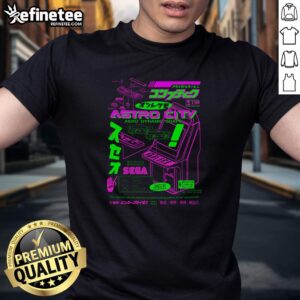 Premium Astro City Aero Dynamic Shape T-Shirt in vibrant colors, showcasing a sleek design for modern style enthusiasts.