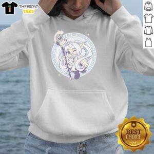 Alt Text: Cute Freiren A Magical Ancients hoodie featuring vibrant graphics and a cozy design, perfect for fans of anime fashion.