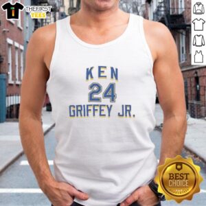 Pretty Ken Griffey Jr. Seattle Mariners player collection tank top featuring vibrant graphics and team colors.