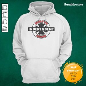 Nice Independent Built To Grind Hoodie in black, showcasing a stylish design for casual streetwear enthusiasts.