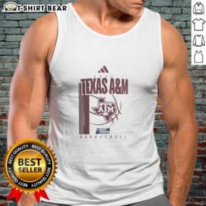 Awesome Texas A&M Aggies March Madness tank top featuring the team logo, perfect for game day and fan apparel.
