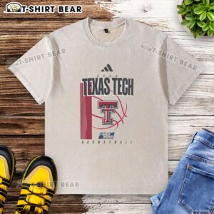 Awesome Texas Tech Red Raiders March Madness washed t-shirt featuring team colors and logo, perfect for game day.
