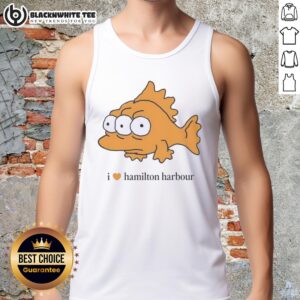 Stylish Top I Love Hamilton Harbour Tank Top featuring a vibrant design, perfect for summer outings and Hamilton enthusiasts.