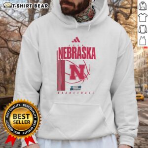 Awesome Nebraska Huskers March Madness hoodie featuring bold team colors and logo, perfect for game day wear.