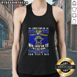 Die-hard Dallas Cowboys fan tank top, perfect for showing team spirit in Oregon, featuring bold, spirited text design.