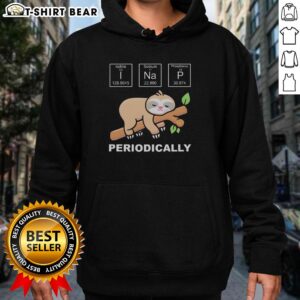 Alt Text: Cozy Official Lazy Sloth I Nap Periodically Hoodie in soft fabric, perfect for lounging and relaxing.