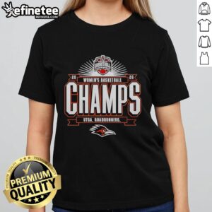 Original Utsa Roadrunners 2026 American Conference Women's Basketball Tournament Champions Ladies Tee design