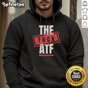 Stylish Premium The Fuck ATF Hoodie in black, featuring bold graphic design and comfortable fit for casual wear.