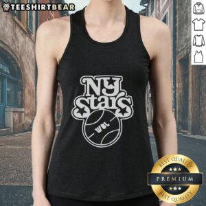 Stylish Pretty New York Stars tank top featuring a vibrant star graphic, perfect for summer fashion in NYC.
