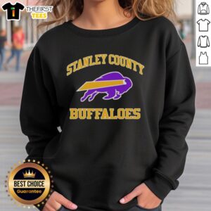 Top Stanley County Buffaloes sweatshirt in vibrant colors, perfect for fans showcasing team spirit and style.