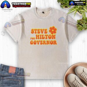 Awesome Steve for Hilton Governor washed t-shirt featuring a stylish design and comfortable fit, perfect for casual wear.