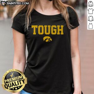 Awesome Iowa Basketball Tough Ladies Tee featuring a bold design perfect for female fans of Iowa basketball.