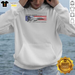 Hot United States 250th Anniversary 1776-2026 F-14 Tomcat Freedom Hoodie featuring patriotic design and vibrant colors.