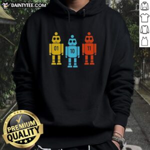 Good Robot Hoodie featuring a stylish design, perfect for casual wear and tech enthusiasts. Available in various sizes.