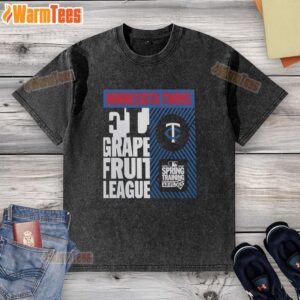 Premium Minnesota Twins Grapefruit League Spring Training 2026 washed t-shirt featuring team logo and vibrant colors.