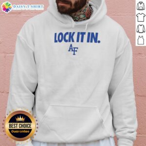 Hot Air Force Falcons 2026 Lock It In Hoodie, featuring a stylish design in navy with bold team logo for fans.