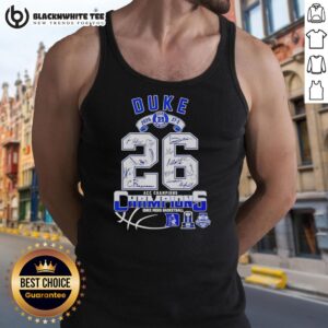 Awesome Duke Men's Basketball 2026 ACC Champions tank top, featuring a stylish design for fans and athletes alike.