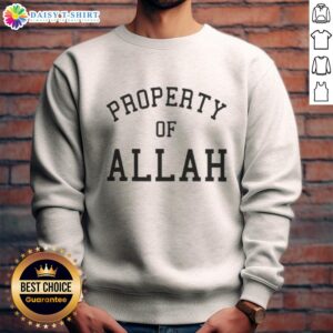 Top Austin Shooter Property of Allah sweatshirt featuring unique design and vibrant colors for stylish streetwear.