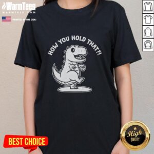 Good T-Rex Dinosaur graphic on a women's tee, showcasing a fun dino design perfect for casual wear.