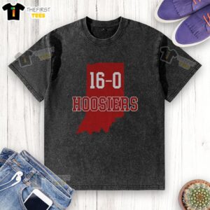 Top Hoosiers 16-0 IU Indiana Hoosiers Football 2026 National Champions Undefeated washed t-shirt design.