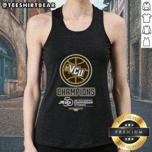 Alt Text: Premium VCU 2026 Men's Basketball Championship tank top featuring team colors and logo, perfect for game day attire.