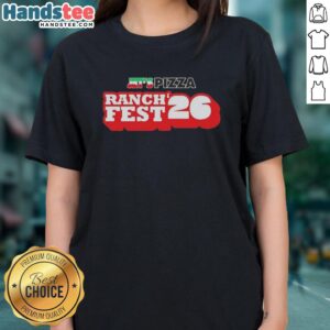 Official Jets Pizza Ranch Fest 2026 ladies tee featuring vibrant design and comfortable fit for festival enthusiasts.