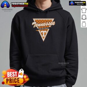 Alt Text: Nice Tennessee Volunteers women's basketball hoodie featuring a palm tree pattern inside a triangle logo.