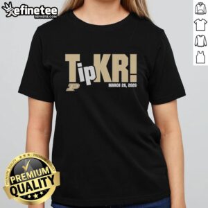 Original Purdue Boilermakers Tipkr ladies tee, stylish design for fans, perfect for game day or casual wear.
