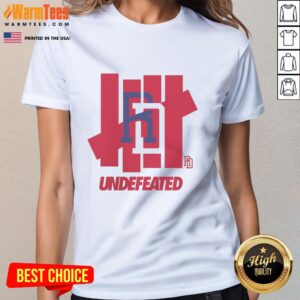 Hot Dominican Republic Baseball Undefeated Ladies Tee featuring vibrant colors and stylish design for passionate fans.