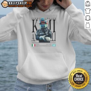 Official Kimi Antonelli F1 Racing Hoodie featuring logo and sleek design, perfect for motorsport fans and enthusiasts.
