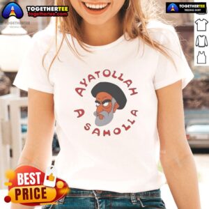 Official Simpsons Ayatollah A. Saholia Ladies Tee featuring vibrant graphics and unique design for fans of The Simpsons.