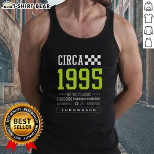 Pretty Circa 1995 Retro Classic Tank Top in vibrant colors, showcasing a nostalgic vintage style for fashion enthusiasts.