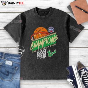 Nice South Florida Men's Basketball 2026 American Conference Tournament Champions washed t-shirt design.