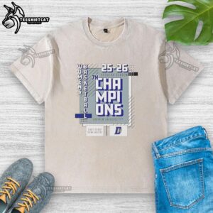 Nice Daemen Wildcats Women Basketball 7x Champions washed t-shirt showcasing team pride and athletic spirit.