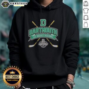 Good Dartmouth Big Green 2026 NCAA Division I Men's Ice Hockey Regional Hoodie displayed on a hanger.