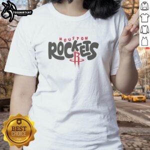 Stylish Houston Rockets ladies tee featuring vibrant team colors and logo, perfect for game day or casual wear.