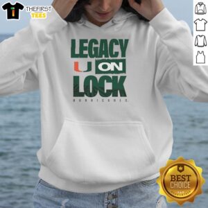 Alt Text: Top Miami Hurricanes NCAA 2026 Legacy On Lock On Hoodie in vibrant colors, showcasing team spirit and style.