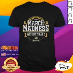 Awesome Wright State Raiders 2026 Men's Basketball March Madness T-Shirt design featuring vibrant team colors and logo.