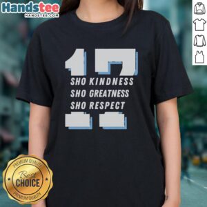 Alt Text: Official Shohei Ohtani 17 Tee showcasing kindness, greatness, and respect for Los Angeles Dodgers fans.