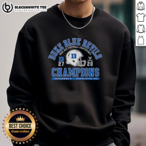 Top Duke Blue Devils ACC Football Conference Champions sweatshirt showcasing team pride and athletic spirit.