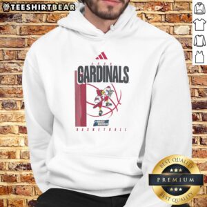Good Louisville Cardinals March Madness hoodie in red, featuring logo and stylish design, perfect for game day wear.