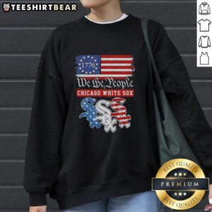 Alt Text: Top We The People Chicago White Sox sweatshirt, American since 1776 design, perfect for baseball fans.