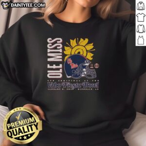 Original Ole Miss 2026 Fiesta Bowl sweatshirt featuring team colors and logo, perfect for game day attire.